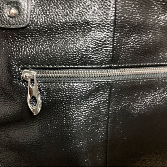 HESHE Bag Purse 15in x 10in Genuine Leather - Picture 3 of 6